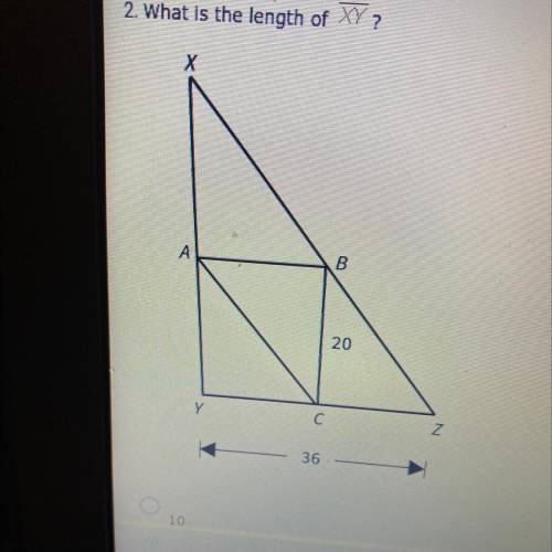 What is the length of XY?
