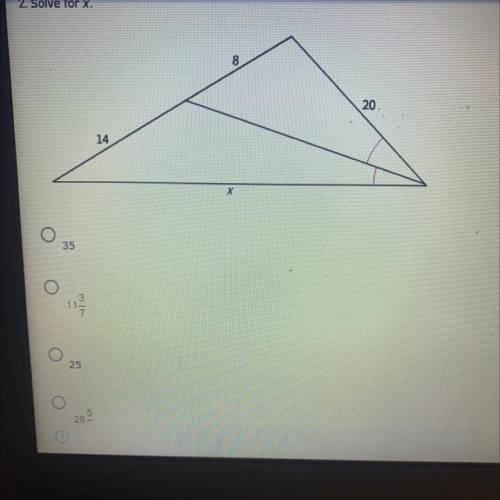 Solve for x.
I need help