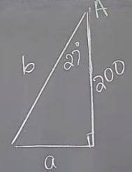 Solve the right triangle with the given information (round to the nearest tenth):

angle B = 
b =
