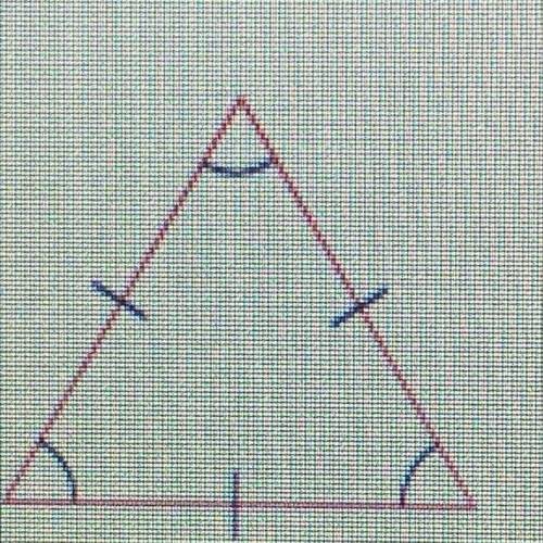 Classify the following triangle. Check all that apply.

A. Isosceles
B. Equilateral
C. Acute
D. Sc