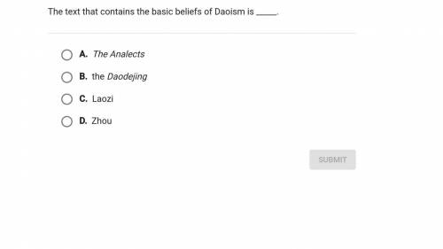 The text that contains the basic beliefs of daoism is...?