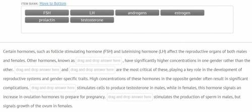 Certain hormones , such as follicle stimulating hormone (FSH) and luteinsing hormone (LH) affect th