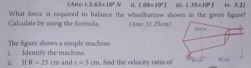 Calculate force to balance wheelbarrow