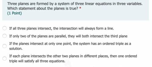 Which statement about the planes is true?