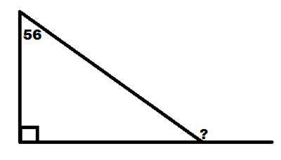 ANYONE! HELP! I KNOW THE ANSWER I JUST NEED TO SHOW THE WORK

Find the missing angle.
The answer i