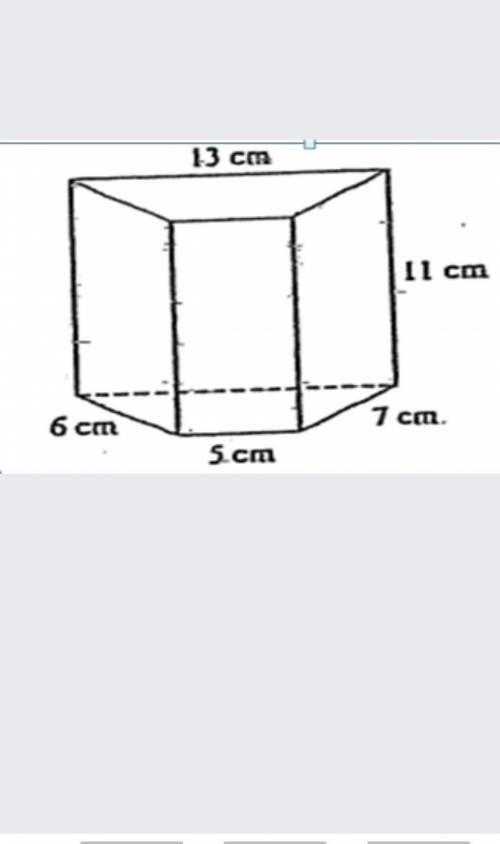 PLZ HELP, this figure shows a right prism with a trapezoidal base, what is the sum of the areas of