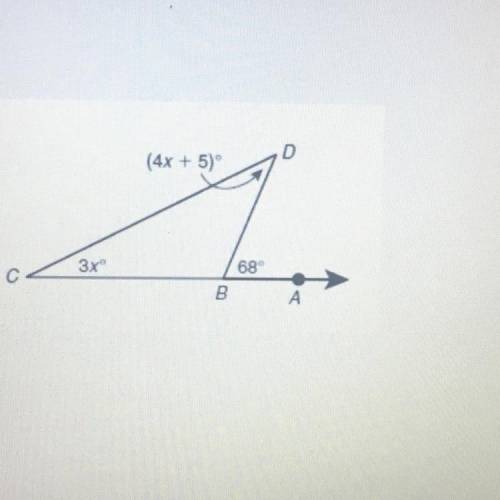 WHATS THE MEASURE OF ANGLE D