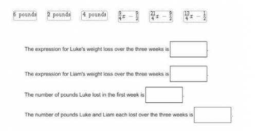 30 POINTS AND BRAINLIEST...SUPER URGENT MATH QUESTION

Luke started a weight-loss program. The fir
