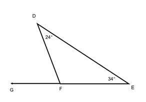 Find the value of angle GFD.

Group of answer choices
24
58
34
122