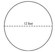 Using 3.14 for π, calculate the circumference and area of the circle below. Include your answer to