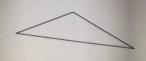 Where is the circumcenter of this obtuse triangle located? A inside the triangle B outside the tria
