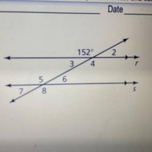 Use the figure to find the measure of the angle.Explain your reasoning.