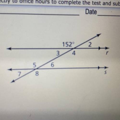 Use the figure to find the measure of the angle.Explain your reasoning.