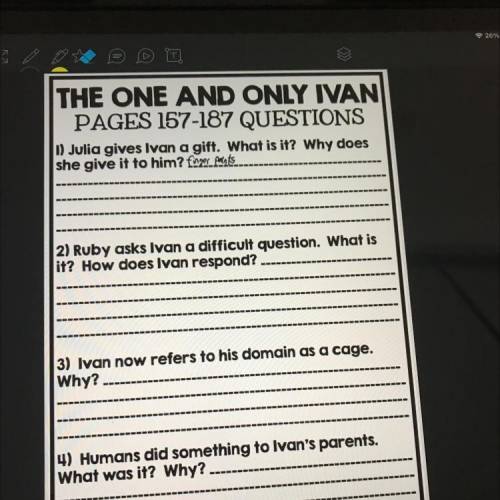 Can u help me with this the one and only Ivan question s 157-187