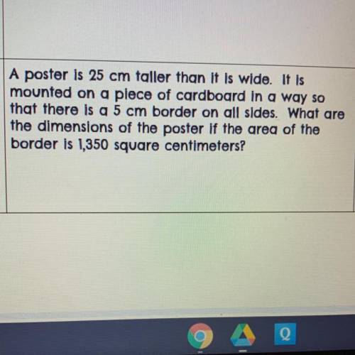 Can someone help? When your answering can you please identify the variables for the length and widt