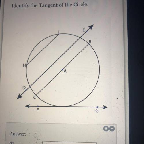 Identify the Tangent of the Circle.
Tangent=?
Help pls
*its hw*