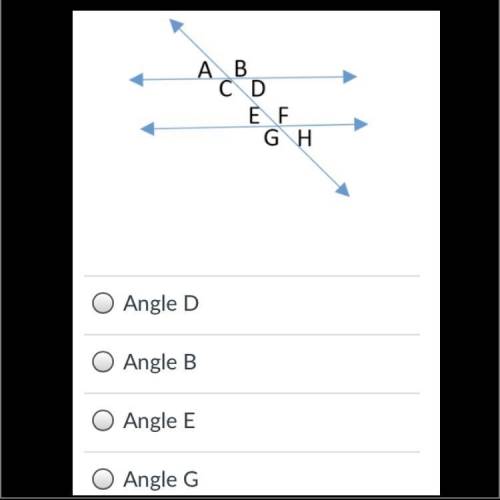 Which angle corresponds to angle a?