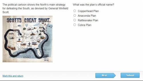 What was the plan’s official name?

Copperhead Plan
Anaconda Plan
Rattlesnake Plan
Cobra Plan