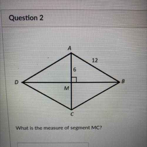 What is the measure of segment MC?