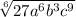 \sqrt[6]{27a^{6}b^{3}c^{9}}