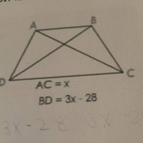 Can you guys help me solve this ABCD is an isosceles trapezoid