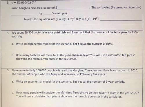 Please help with these 3 questions