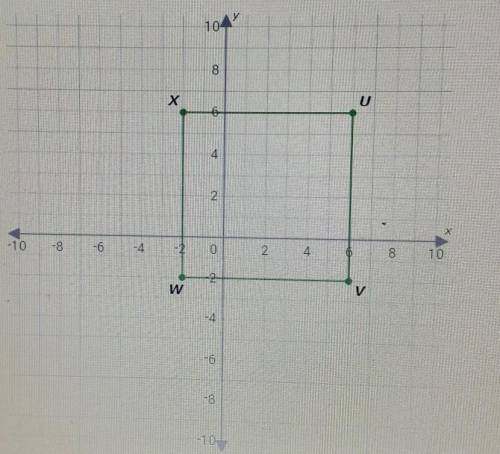 What is the area of square UVWX?Area =
