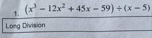 Please solve by long division and show work.
