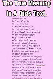 What girls actually mean