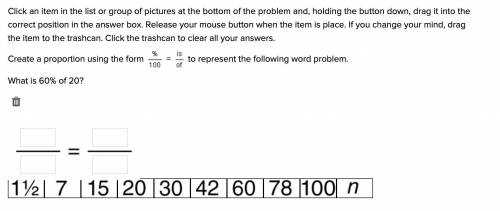 PLEASE HELP EASY 9TH GRADE MATH QUESTION

Click an item in the list or group of pictures at the bo