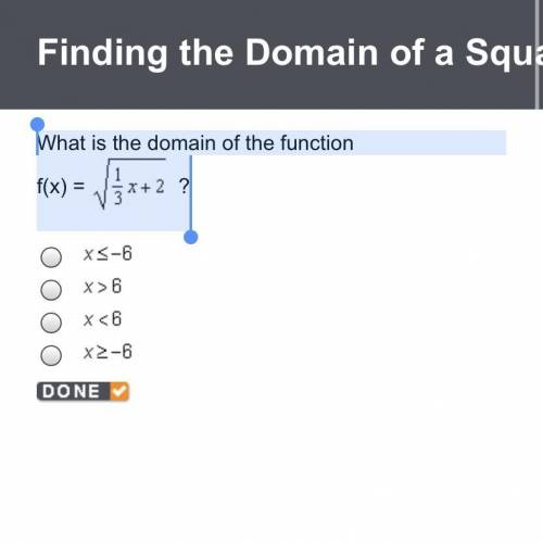 What is the domain of the function
f(x)= 1/3 x + 2