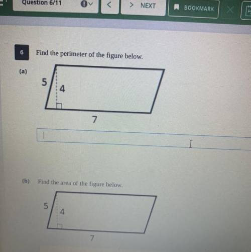 Find the area an perimeter