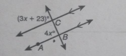 What is the angle measure of angle ABC?