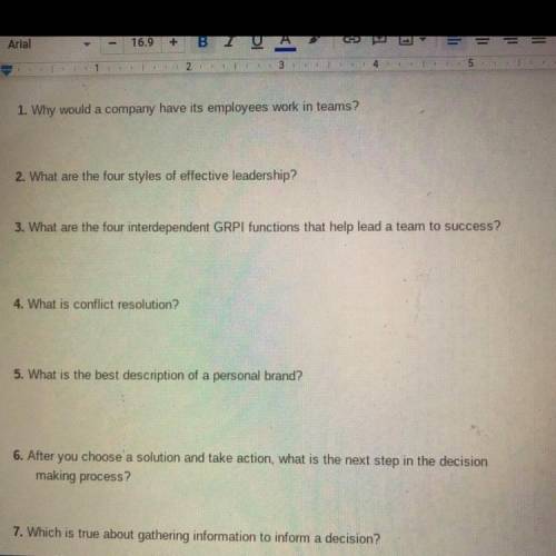 I will give 30 points if somebody answers all of these questions !!!
