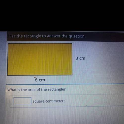 What is the area of the rectangle 3cm 3cm