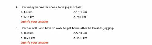 John goes for a run. From his house, he jogs north for exactly 5.0 min at an average speed of 8.0 k