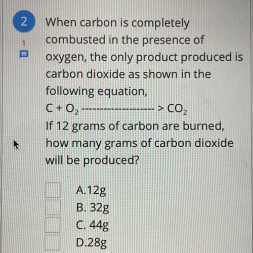 When carbon is completely combusted in the presence of oxygen the only product produced is carbon d
