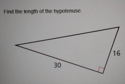 I can't remember how to find the hypotenuse. Please help me :(