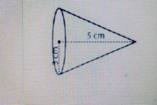 What is the area of the base of the shape?