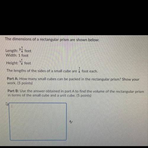 3

Question 4 (10 points)
✓ Saved
(01.07 MC)
The dimensions of a rectangular prism are shown below