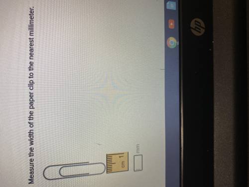 Measure the width of the paper clip to the nearest millimeter