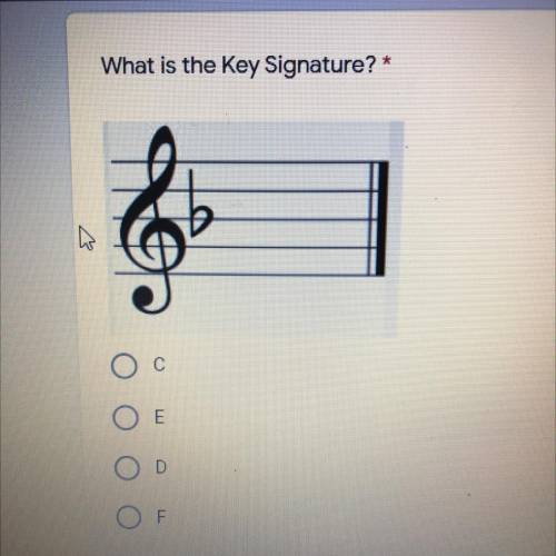 What’s the key signature ?
C
E
D
F