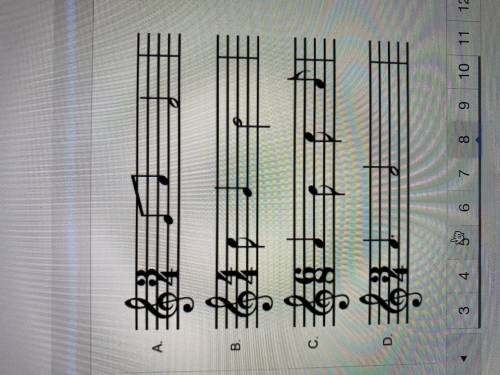 Which measure has the correct number of beats ?