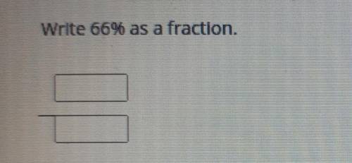 Write 66% as a fraction.