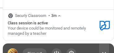 This appeared while I was in my zoom class. Does this mean the teacher is monitoring my computer?!