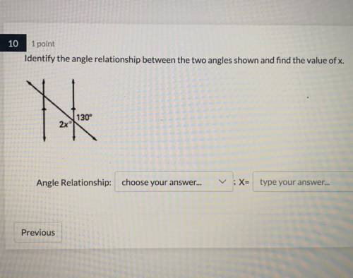 Please help me here is the choices for angle relationship

Consecutive interior angles 
Correspond