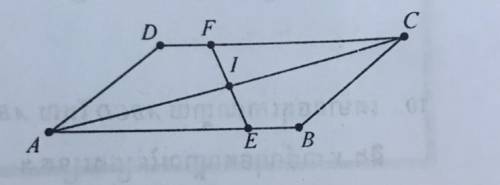 PLZ ANSWER ASAP!!!

A parallelogram ABCD , with I as the middle point of AC and EF is a line that