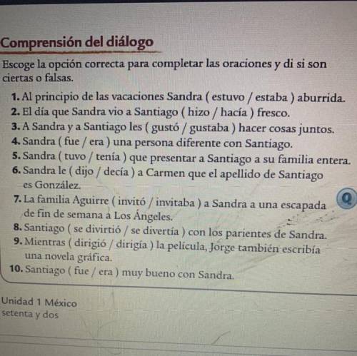 Can someone help me with my Spanish please