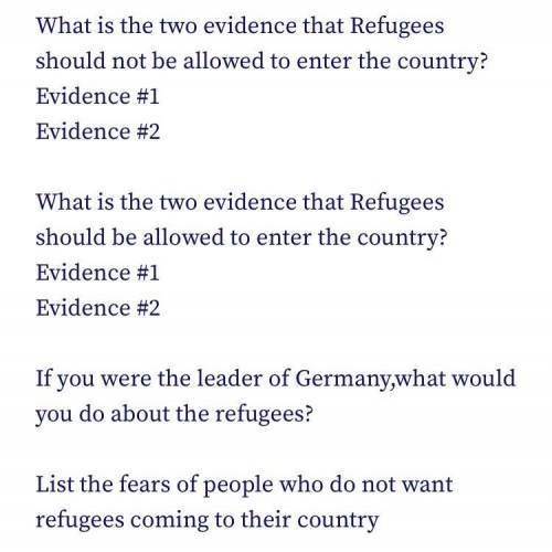 Two evidence that refugees should not be allowed to enter the country

Two evidence that refugees