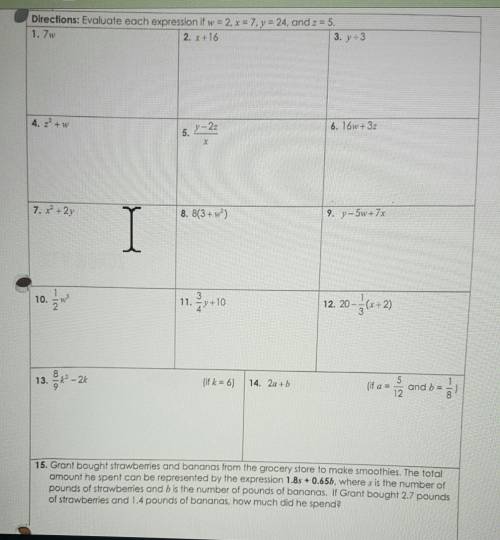 Please help answer these I need help with 8 -15